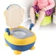 thumbnail image 3 of Asiento de entrenamiento para ir al baño Sincero Inodoro portátil para bebés diseño de mono amarillo, 3 of 10