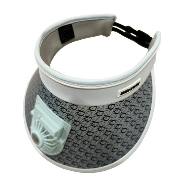 Sombrero con visera solar y ventilador de refrigeración de tres velocidades con alimentación USB azul claro