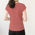 thumbnail image 4 of Womens Shirts Summer Cotton Crew Neck T Shirt Soft Breathable Everyday Basic Tee Lightweight Casual Shirt Womens Tops, 4 of 7