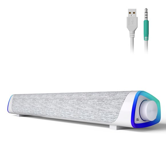 Altavoces para ordenador SOULION R30 USB 3.5 mm AUX White