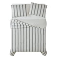 thumbnail image 4 of Truly Soft Millenial Stripe Ivory and Black Polyester 2-Piece Twin XL Comforter Set, stripe themed, for Men and Women, OEKO-TEX Certified Confidence, 4 of 9