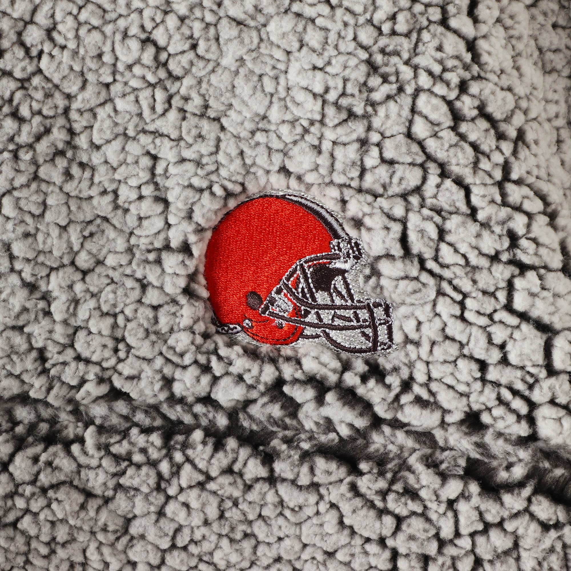 Women's Gray Cleveland Browns Sherpa 