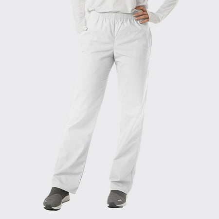 

Spectrum Soft Scrub Pants - Elastic Waist Pants for Unisex - White - 2X