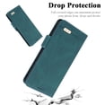 thumbnail image 4 of Feishell Case Wallet For Samsung Galaxy A16 5G, Flip Kickstand [RFID Blocking] Card Holder & Cash Pocket,Magnetic Vintage PU Leather [TPU Shockproof Interior Case] Protective Folio Cover,Green, 4 of 9