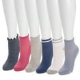 thumbnail image 3 of MUK LUKS Women's 6 Pack Dream Mini Crew Sock, 3 of 3