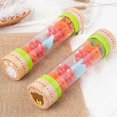 thumbnail image 5 of Sonajero de madera con forma de gota de lluvia, reloj de arena con forma de tubo, minibatidor musical, juguete para niños pequeños, instrumento auditivo sensorial musical., 5 of 5