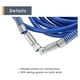 thumbnail image 3 of Manguera de PulverizacióN de Pintura Sin Aire de 1/4 Pulgadas Pulverizador de Pintura Universal de Alta PresióN Tubo de Fibra Flexible 3300 PSI (25 Pies, Azul), 3 of 5