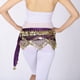 thumbnail image 1 of Qarigey Women's Belly Dance Hip Scarf Hip Gold Coins Waist With Skirt Chain Prendas para la parte inferior del cuerpo Púrpura, 1 of 1