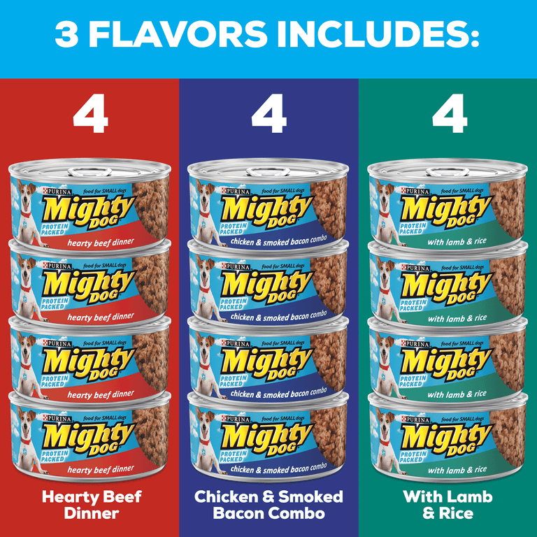 Mighty dog shop hearty beef dinner