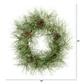 thumbnail image 2 of Nearly Natural Plastic Wreath, 24.00" (Assorted Colors), 2 of 3