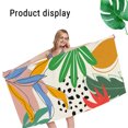 thumbnail image 5 of Summer Savings Boovnll 28x59" Beach Towels, High Absorbent Quick Dry Sand Free Microfiber Lightweight Beach Towel for Beach, Yoga, Gym, Travel, Pool, Beach Accessories, Beach Towels Oversized, 5 of 8
