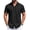 Black, variant on Mens Button up Short Sleeve Shirt Button Down Dress Shirts Solid Stretch Dress Shirt for Men
