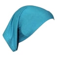thumbnail image 2 of Kelon Women's Solid Cotton Underscarf, Soft Muslim Hijab Cap, Stretch Turban Head Wrap, Breathable Head Cover, Casual Daily & Chemo Headwear for Outdoor Daily Use, One Size Heardband, 2 of 5