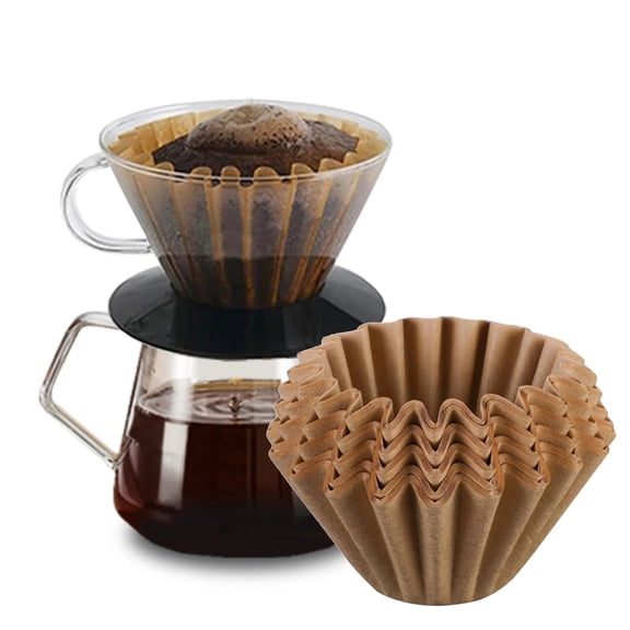YWIYIUD Disposable Small Coffee Filters, 50PCS UnbleachedBasket Coffee Paper Filter for 4-5 Cup Coffee Maker, Coffee Kit Suitable for Home Coffee Maker