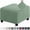 Cyan, variant on 3 Sizes Square Jacquard Durable Customized Stretch Footrest Ottoman Cover Folding Storage Stool Furniture Protector Slipcover (Dark Grey,S)