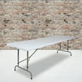 thumbnail image 2 of Flash Furniture Kathryn 8-Foot Height Adjustable Granite White Plastic Folding Table, 2 of 12
