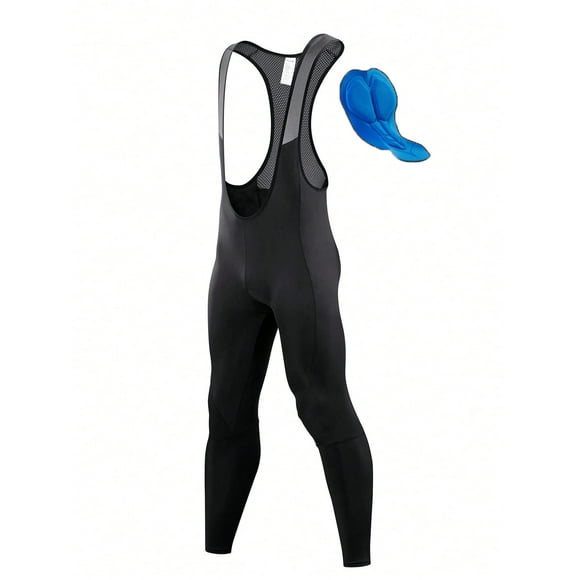 Leopatrix Pantalones Tipo Peto de Ciclismo para Hombre, Mallas Acolchadas 4D para Ciclismo, Leggings, Pantalones de Ciclismo para Otoño E Invierno