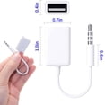 thumbnail image 4 of USB Aux Audio Cable Adapter 3.5mm Male Jack Plug to 2.0 Female Car Converter Cord OTG Cable Decode Function, 4 of 7