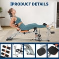 thumbnail image 4 of Adjustable Ab Bench with Resistance Bands – Foldable Sit-Up & Core Trainer for Home Gym, Full-Body Workout Equipment for Strength, Abs, Arms & Legs, 4 of 7