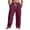 Wine, variant on GrmtClth Mens Linen Pants Casual Elastic Waist Drawstring Cargo Pants Loose Lightweight Yoga Beach Pants 2026 Summer Cotton Relaxed Fit Cotton Linen Pants with Multiple Pockets Brown M