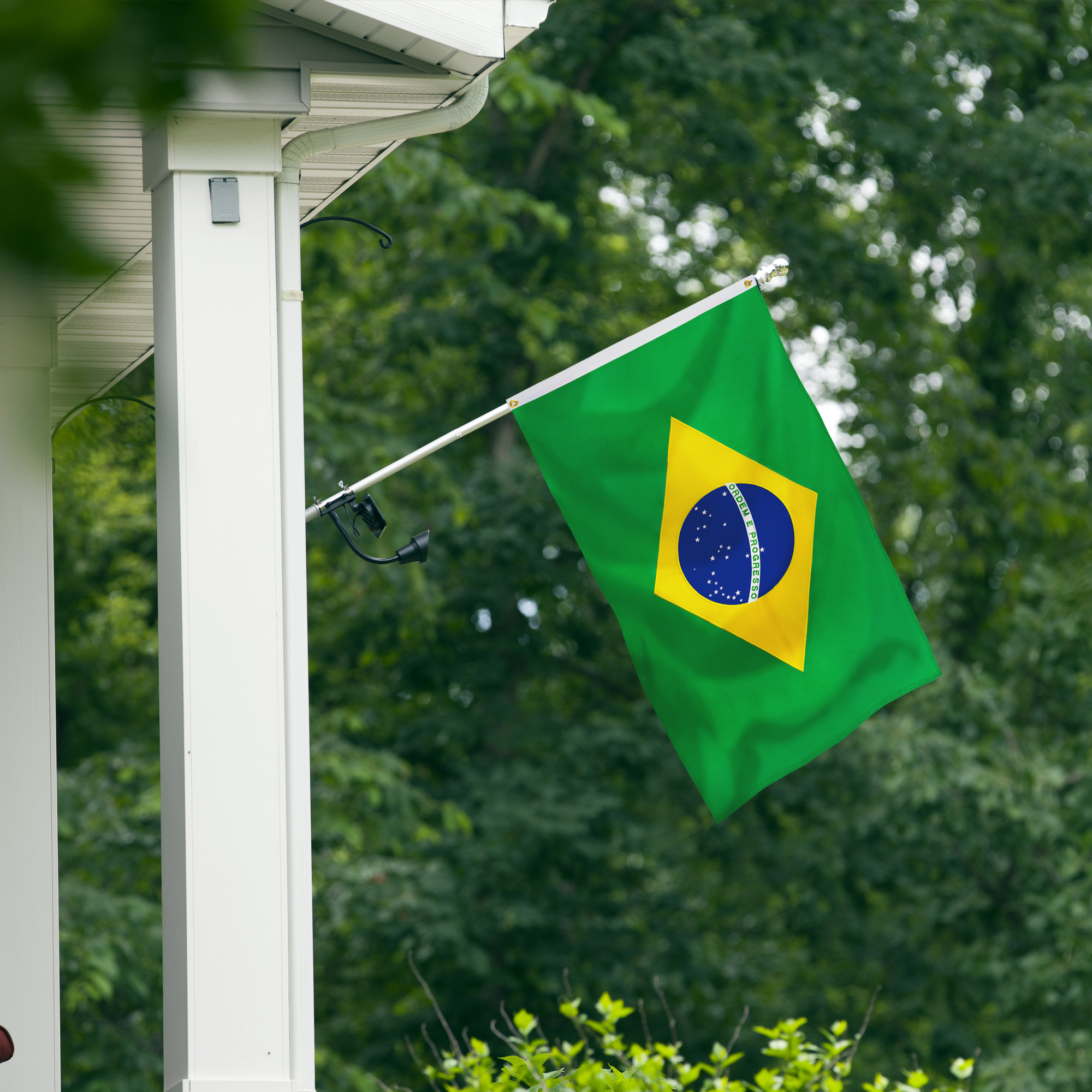Brazil Brazilian Flag 3x5 Outdoor, Double Sided Embroidered 210D Nylon Brazilian National Country Flags