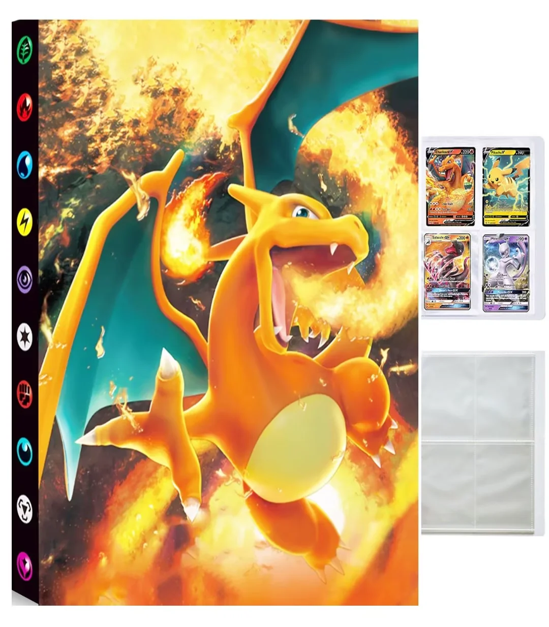 Trading Card binder, Card Folder, Album with Collection Cards,4Pockets