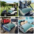 thumbnail image 6 of Golf Cart Seat Covers for 2 Seater,Turquoise Ombre Soft Microfiber Cart Seat Towel Blanket,Teal White Gradient Modern Abstract Art Absorbent Non Slip Bench Seats Protector for Golf Course 51"x31", 6 of 9