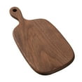 thumbnail image 1 of Tabla De Cortar Pequeña De Madera Muso Con Mango, Tablas De Cortar De Madera De Nogal Para Pan, Verduras Y Frutas, Tabla De Queso Con Agujero (15,2X7,3 Pulgadas), 1 of 5