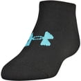 thumbnail image 4 of Under Armour Women's Essential No Show 6-Pack Socks Medium (7-10.5) Black Multi-Colored, 4 of 7
