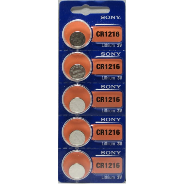 Sony CR1216 3 Volt Lithium Coin Watch Batteries (10 Batteries)
