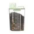 thumbnail image 2 of Pet Food Storage Container,Portable Cat Dog Food Container with Measuring Cup,4 Seal Buckles Food Dispenser for Regular Food,Dogs, Cats, Birds, 2 of 5