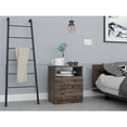 thumbnail image 3 of TUHOME Napoles Night Stand - Dark Brown  Engineered Wood - For Bedroom, 3 of 7