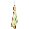 thumbnail image 2 of Northlight 4.5" Green and Gold Christmas Tree Hanging Ornament, 2 of 4