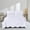 White, variant on FanciHommie 3-Piece Hotel Style Bedspread Set, Delicate Jacquard Weave & Scalloped Edging King Size Beige