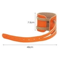 thumbnail image 6 of 1 Pair Solid Structure Wide Genuine Leather Fitness Braces Adjustable Fitness Wrist Straps Sports Accessories, 6 of 8