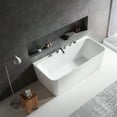 thumbnail image 3 of Vinnova Dashiel 59" x 31.5" Freestanding Soaking Bathtub in White, 3 of 4