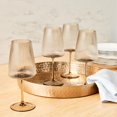 thumbnail image 3 of FRAÎCHE Spring Wine Glass Tan, 4 pack, 3 of 4