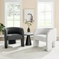 thumbnail image 3 of New Pacific Direct Matteo 18" Fabric Plywood Accent Arm Chair in Beige, 3 of 10