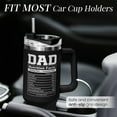 thumbnail image 6 of Best Dad Ever Tumbler 40Oz, Gifts for Dad for Christmas Birthday Valentine Fathers Day, Dad Coffee Cup Stainless Steel Insulated Tumblers with Lid & Straw, Dads Gift from Daughter Son, 6 of 6
