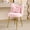 Pink, variant on BoldGear Butterfly Vanity Chair, Movable Bow Pillow, Faux Rabbit Fur Upholstered, Golden Adjustable Legs, For Living Room, Bedroom, Home Office, Study Room,Purple
