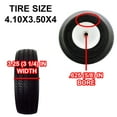 Proven Part 3Pack Wheel Assembly No Flat 4.10X3.54 Fits Little Wonder