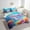 Blue Pink Orange, variant on Erosebridal Cute Cat Mermaid Bedding Queen Size, Blue Fish Scales Comforter Sets with Sheets, Animal Bedroom Decor Lightweight 7-Piece