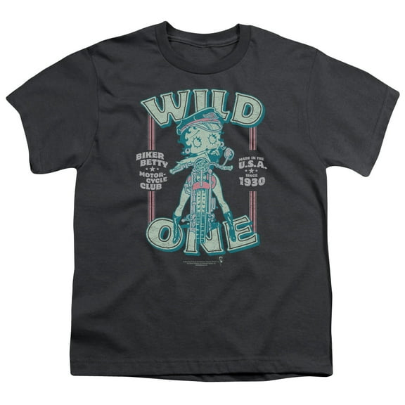 Betty Boop - Wild One - Youth Short Sleeve Shirt - Small