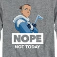 thumbnail image 3 of Avatar - The Last Airbender - Sokka Nope - Youth Long Sleeve Graphic T-Shirt, 3 of 5