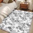 thumbnail image 4 of 3'x5' Area Rugs, Gray Spring Floral Indoor Outdoor Area Rug for Living Room Bedroom, Watercolor Blooming Botanical Summer Washable Bathroom Rugs Kitchen Floor Carpet Mats Home Decor Aesthetic, 4 of 8