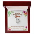 thumbnail image 1 of To Mom Remembrance Message Mom Death Anniversary Forever Necklace w Message Card, 1 of 8