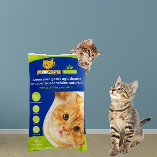 Happy Cat Arena para Gato Aglutinante Ecologica Natural kg HAPPY CAT  HAPPY CAT AGLUTINANTE AROMATICA 7KG