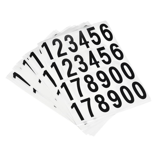 Uxcell Mailbox Numbers Sticker Label Number Self Adhesive PVC Vinyl ...