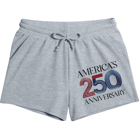 Americana America's 250 Anniversary Women's Gray Lounge Shorts - XS