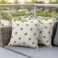 thumbnail image 4 of Abstract Bee Pillow Covers 2 Pack Hive Lines Spring Pastoral Country Abstract Pillowcase Waterproof Outdoor Throw Pillow Cover for Patio Garden Square Cushion 26”x26”, 4 of 9